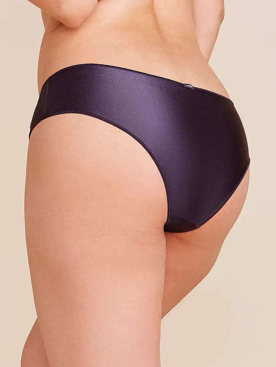 תחתונים רחבים בצדדים מסופר מיקרופייבר צבע אפור-מטאלי