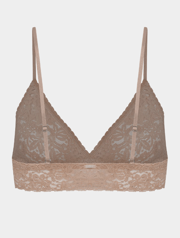 טופ תחרה משולשים עם ריפוד נשלף ללא ברזלים - Olla Lingerie Online
